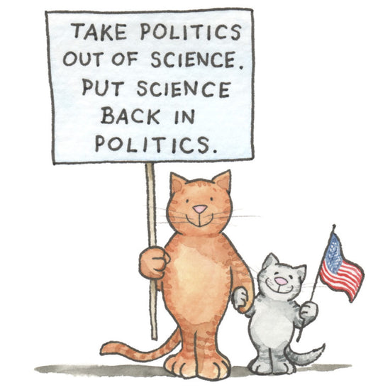 Science Kitty – signed print by David Hyde Costello
