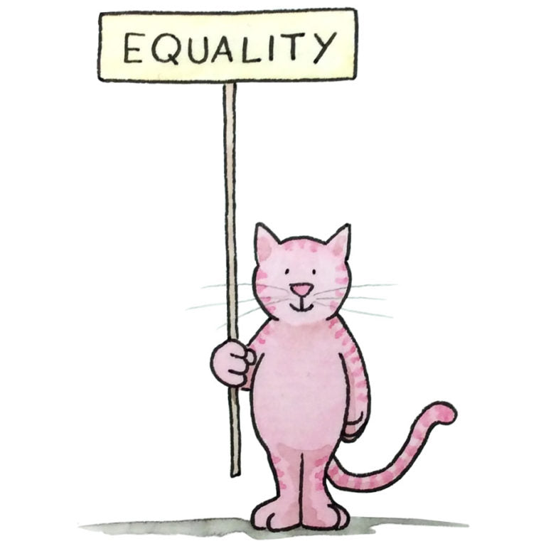 Equality Kitty – signed print by David Hyde Costello