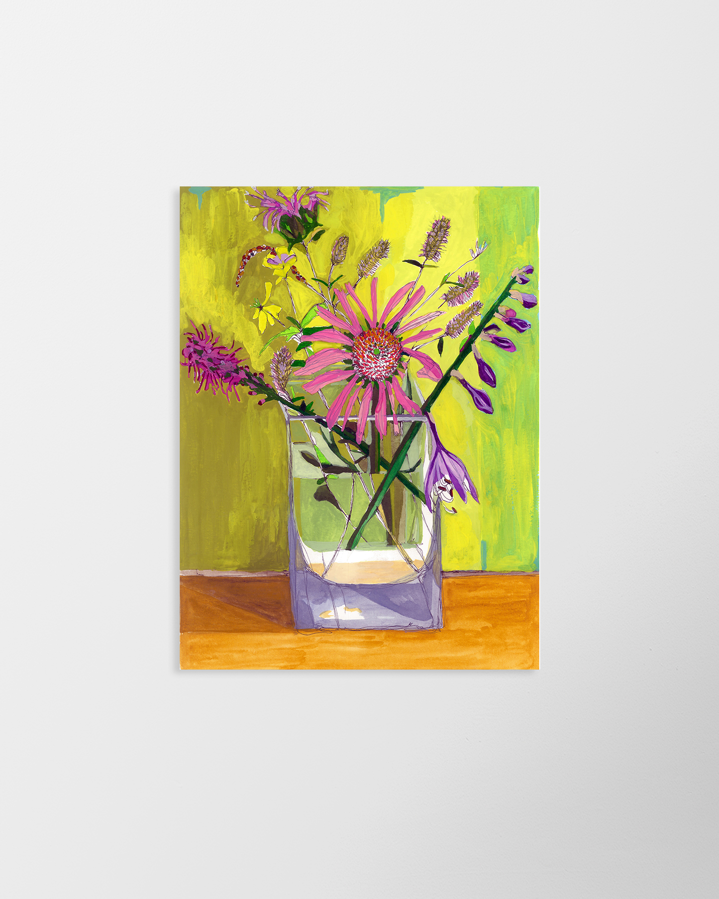 Summer bouquet: Echinacea – print by Malaika Ross